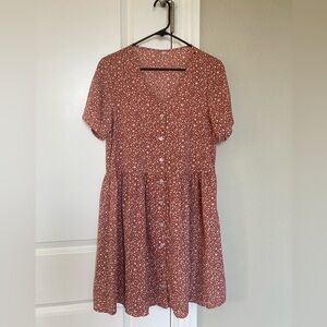 Floral Button-Down Dress